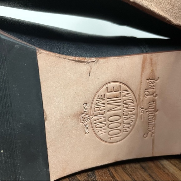 SAMANTHA Pleet X Wolverine 1000 Mile Bonny Black Heeled Ankle Boot, W00809, 9M - Picture 5 of 10